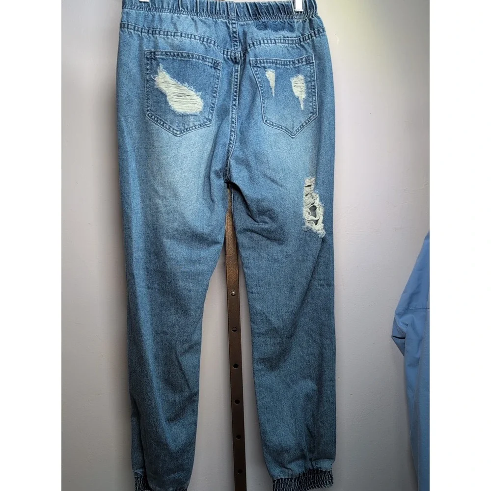 91 Cotton On Size 6 Denim Jogger Blue Denim Joggers‎